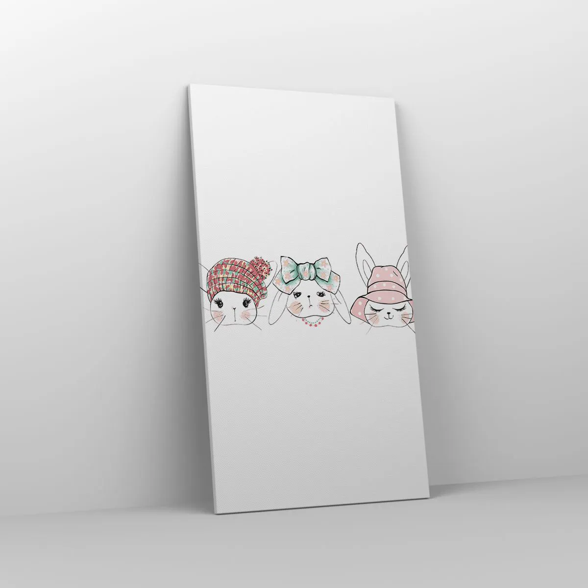 Obraz na płótnie - Zamyślona, smutna, zadowolona - 55x100 cm