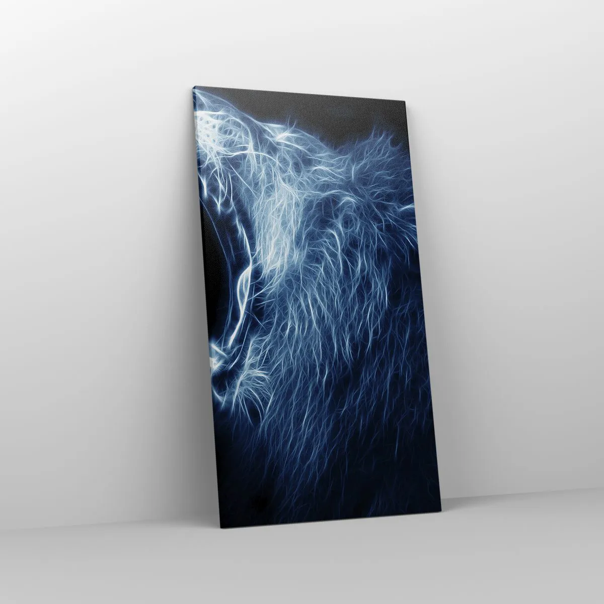 Schilderen op canvas - De vurige toorn van de koning - 55x100 cm