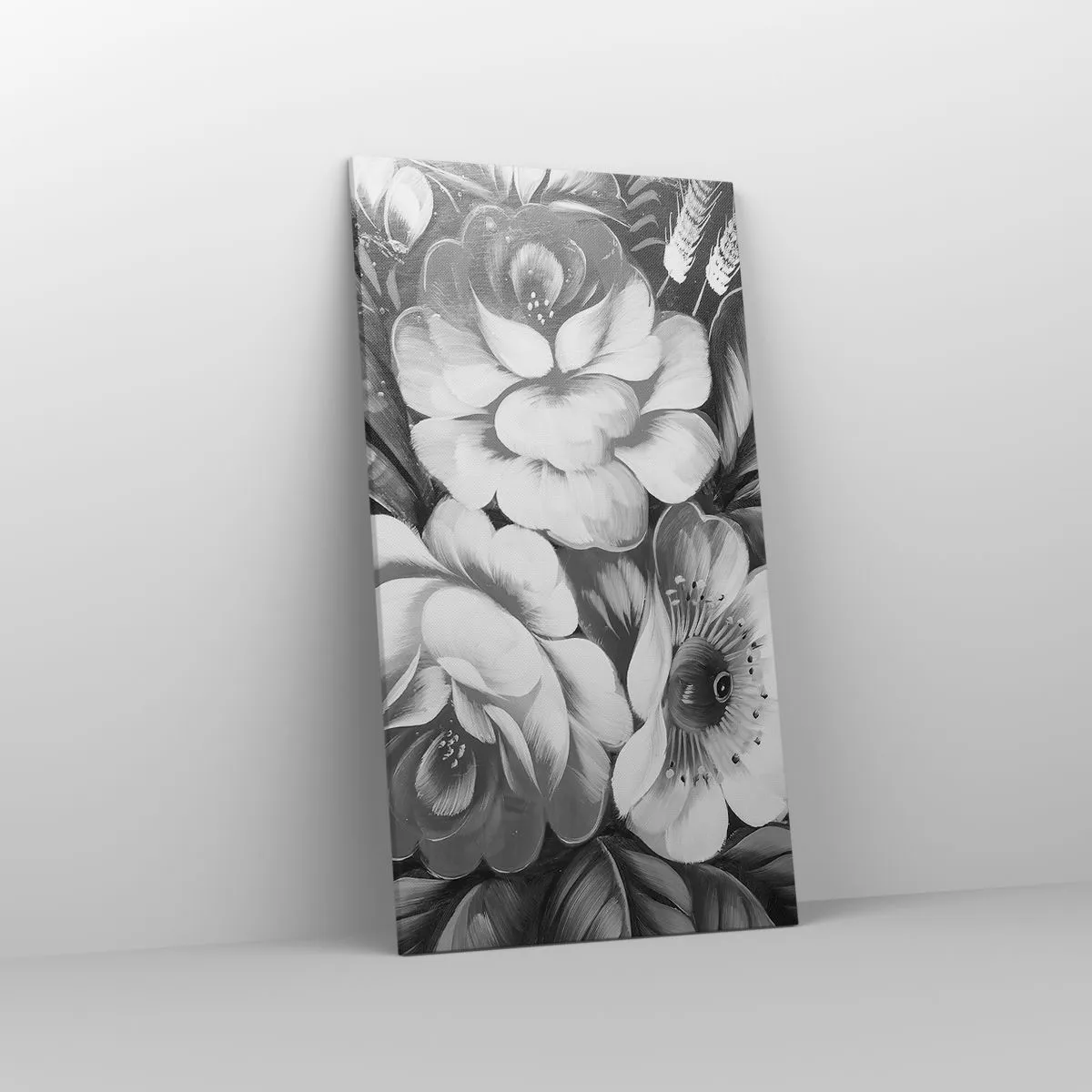 Cuadro sobre lienzo - Impresión de Imagen - Hermoso incluso en el gris - 55x100 cm