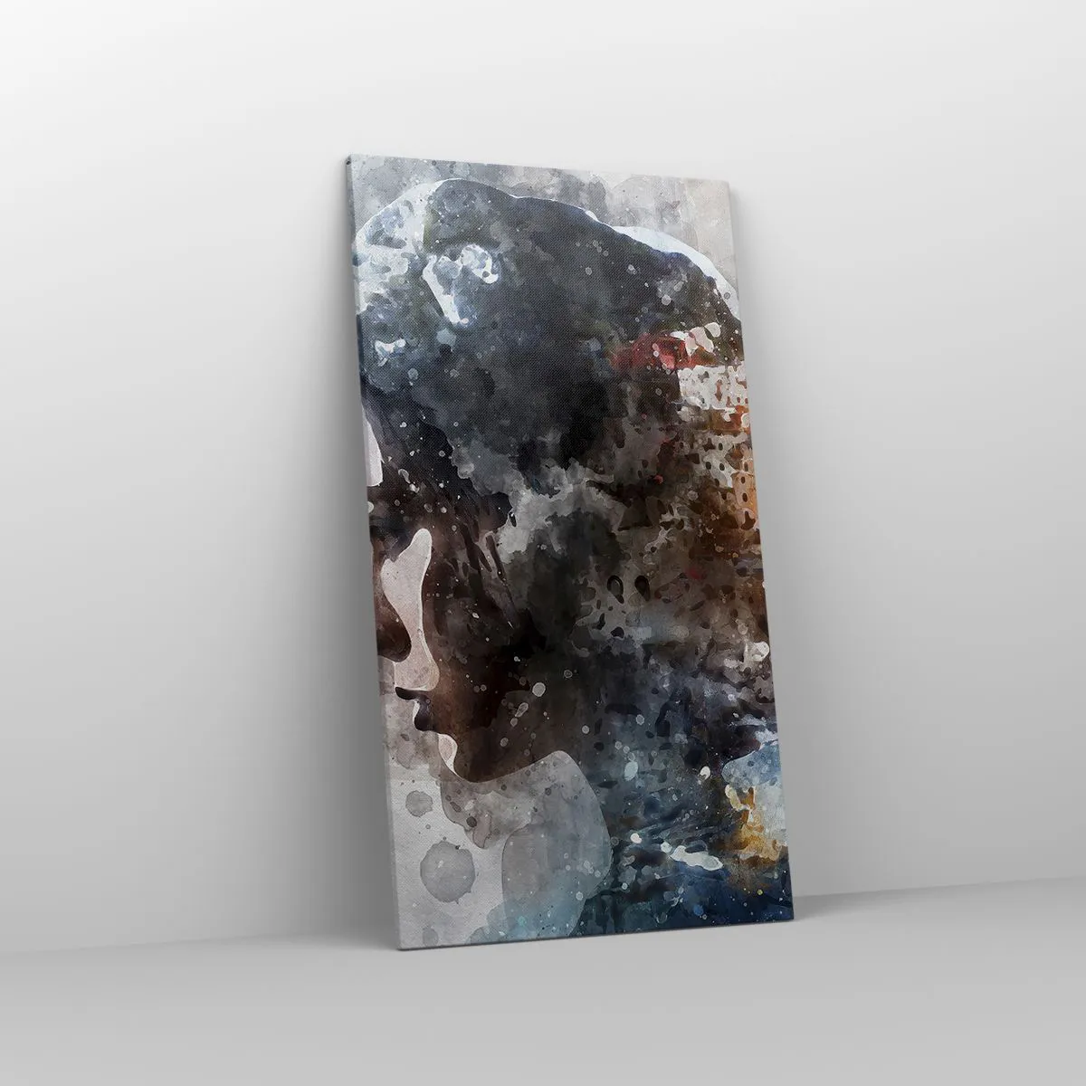 Canvas picture - Tale about a Girl with a City in the Background - 55x100 cm