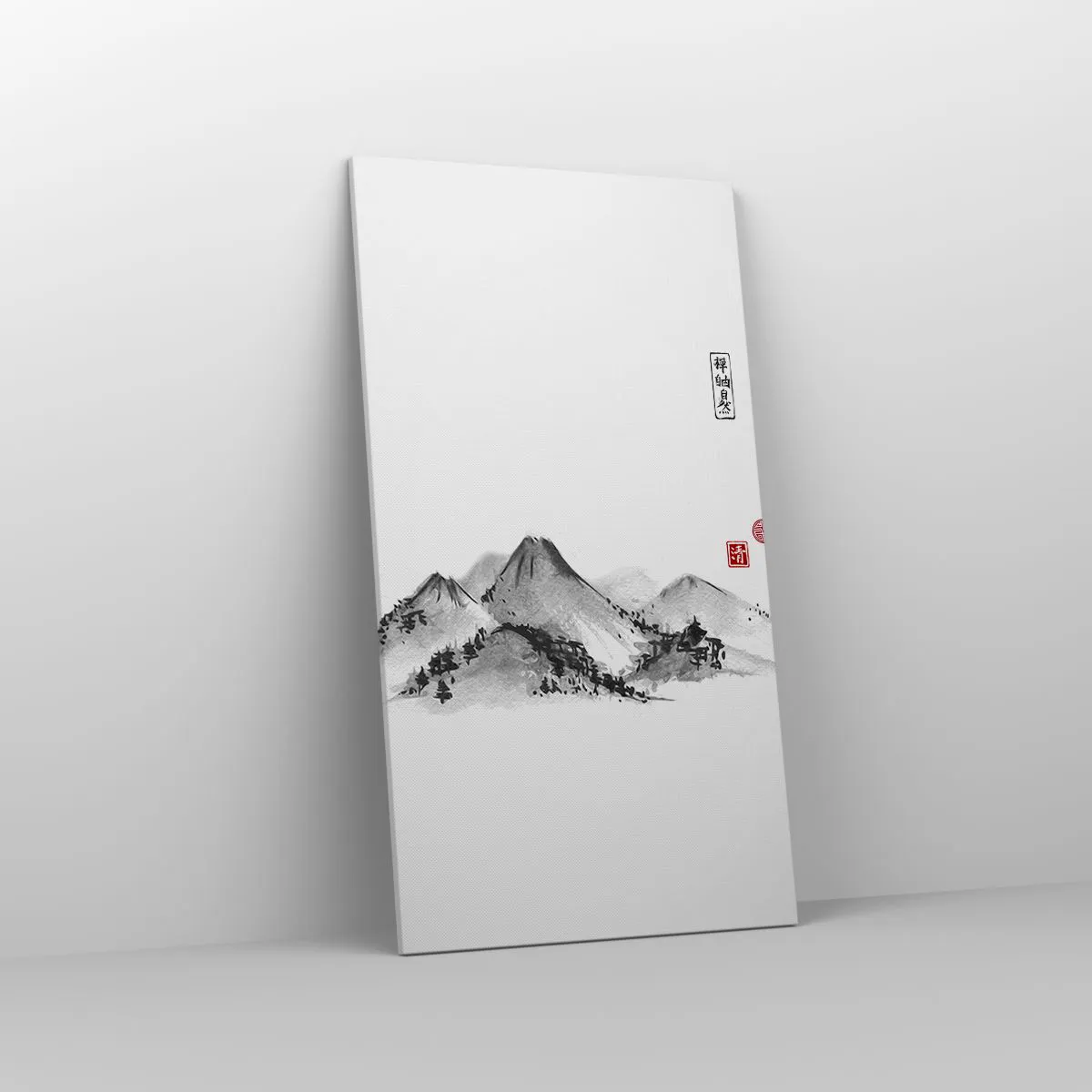 Quadro em tela - Para além do vale - 55x100 cm