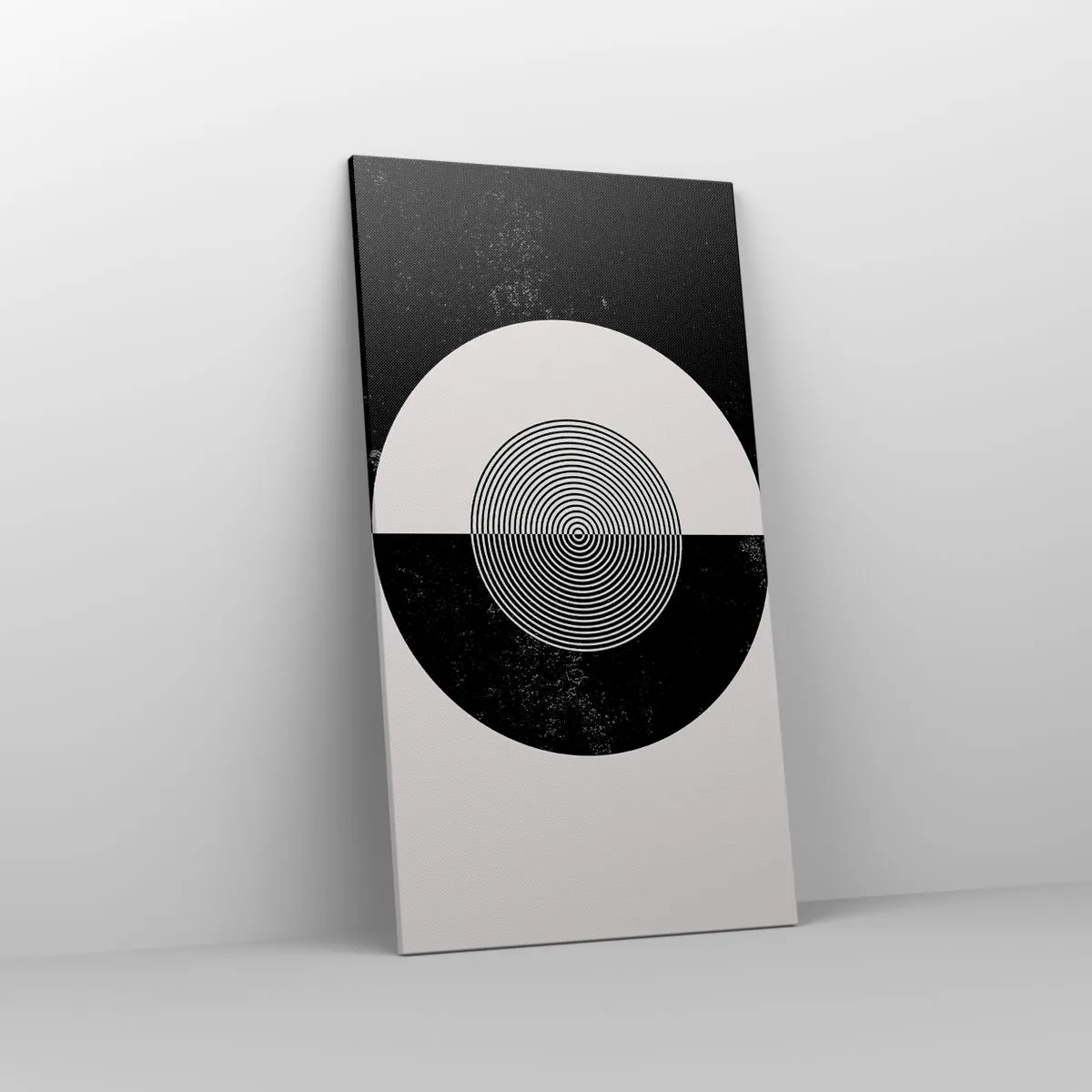 Obraz na plátne - Harmónia v čiernej a bielej - 55x100 cm