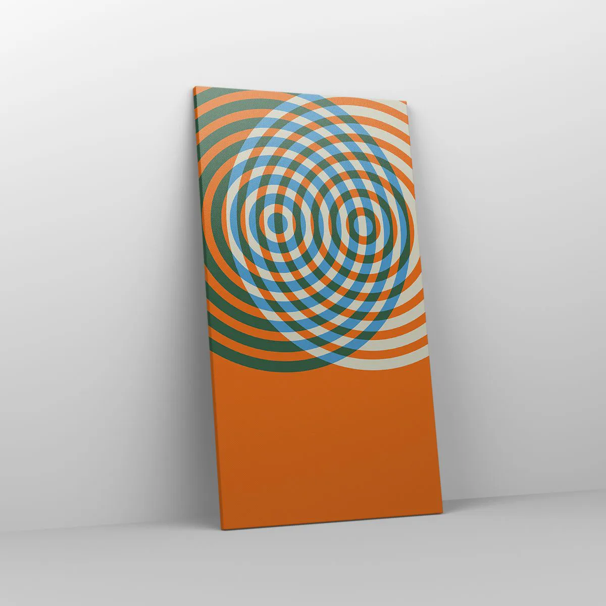 Obraz na płótnie - Abstrakcyjna wariacja kolista - 55x100 cm