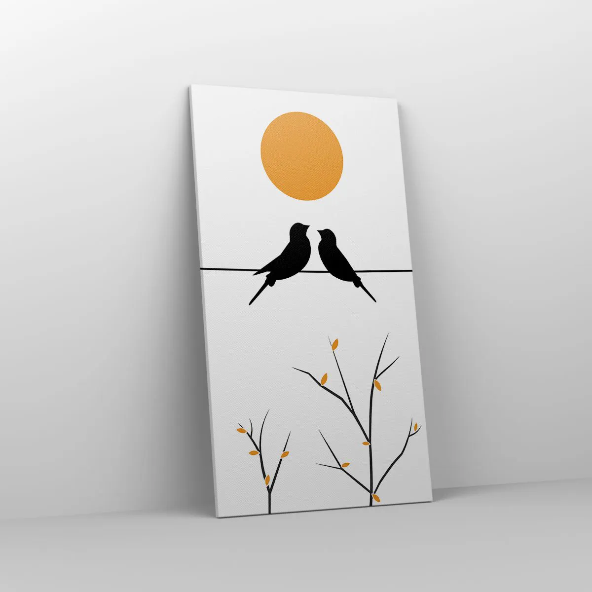 Obraz na plátne - Slávičí večer - 55x100 cm