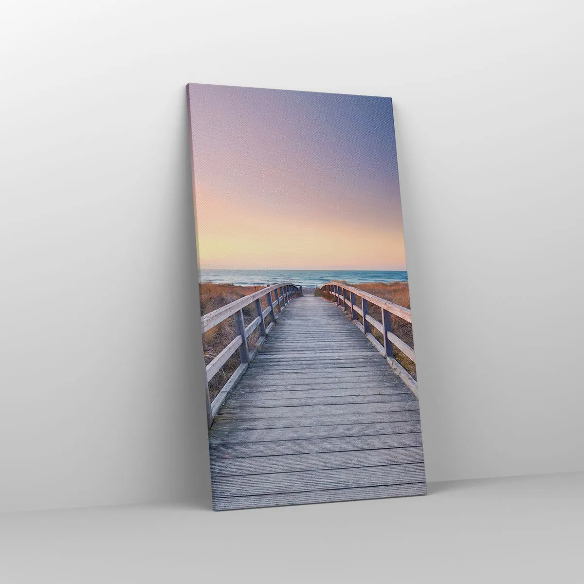 Impression sur toile - Image sur toile - Aurore baltique du soir - 55x100 cm