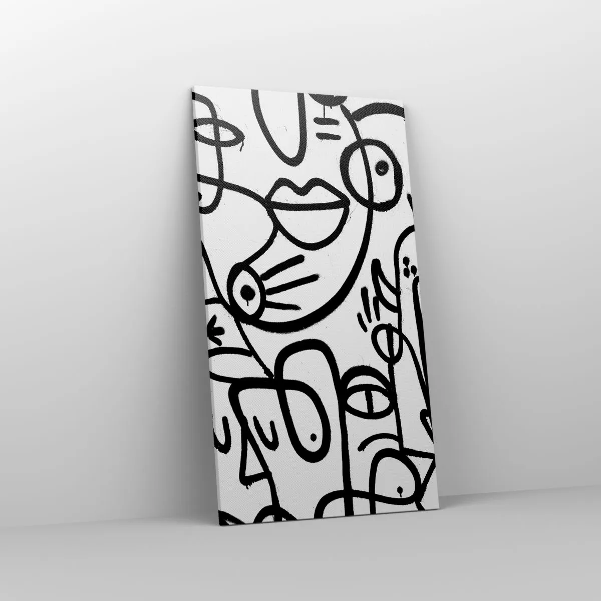 Obraz na plátně - Tváře a přeludy - 55x100 cm