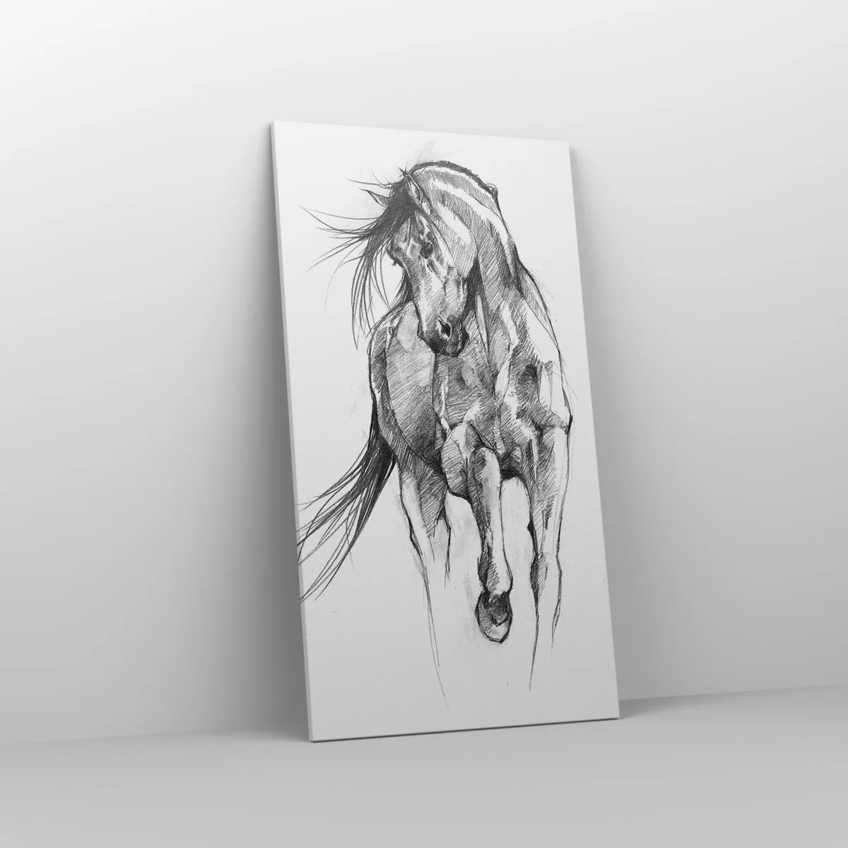 Impression sur toile - Image sur toile - D'un trot gracieux - 55x100 cm