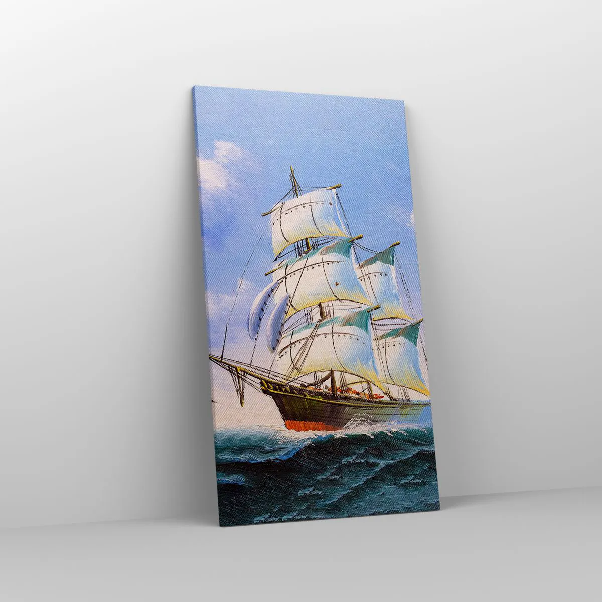 Cuadro sobre lienzo - Impresión de Imagen - Orgulloso con el viento - 55x100 cm