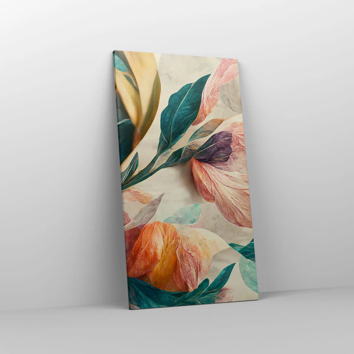 Impression sur toile - Image sur toile - Fleurs des îles du sud - 55x100 cm