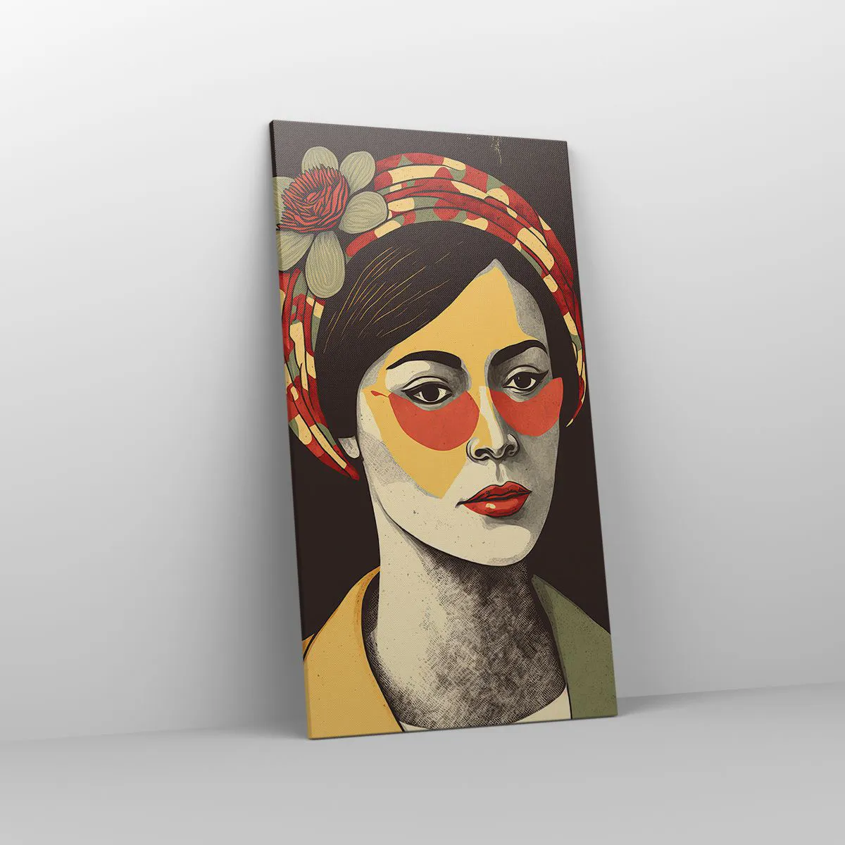 Canvas picture - Coral Lady - 55x100 cm
