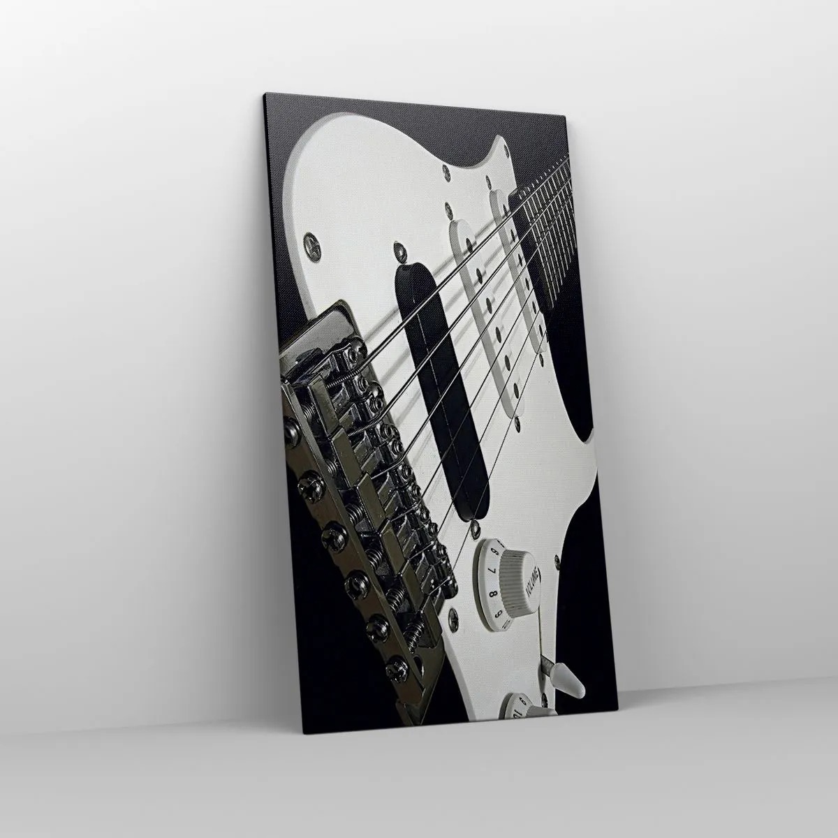 Impression sur toile - Image sur toile - Son caché en blanc - 65x120 cm