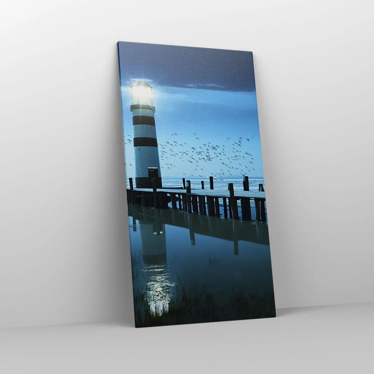 Bild auf Leinwand - Leinwandbild - Und du hast keine Angst vor der Dunkelheit - 65x120 cm