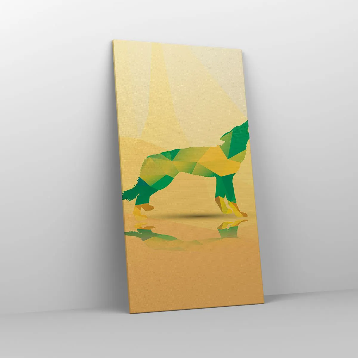 Tablou pe pânză - Lupul singuratic - 65x120 cm