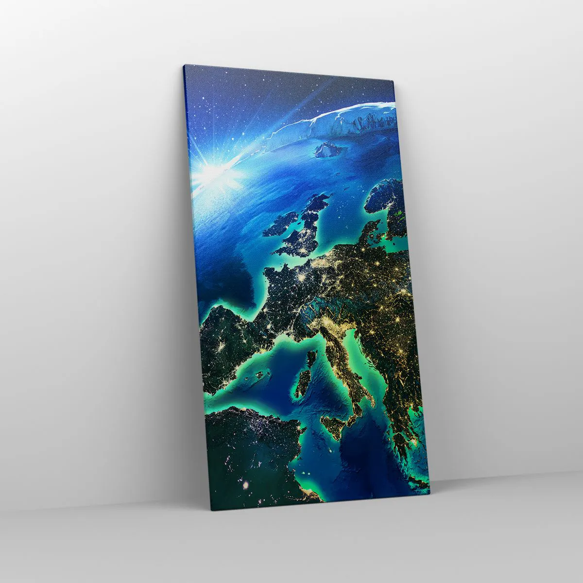 Obraz na plátne - Iskrivá Európa - 65x120 cm