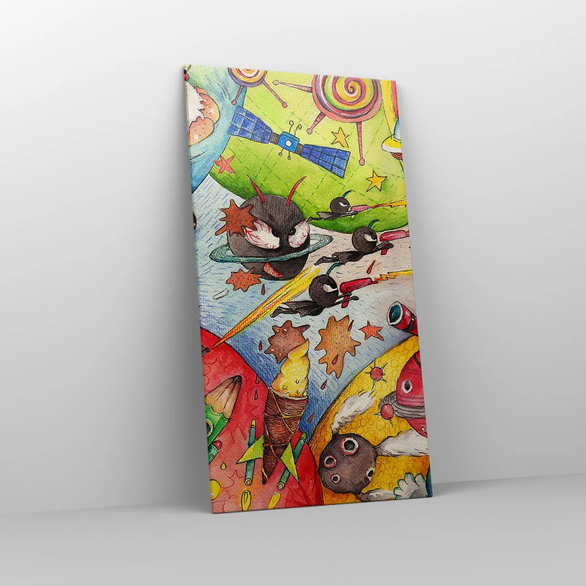 Impression sur toile - Image sur toile - Grande aventure spatiale - 65x120 cm