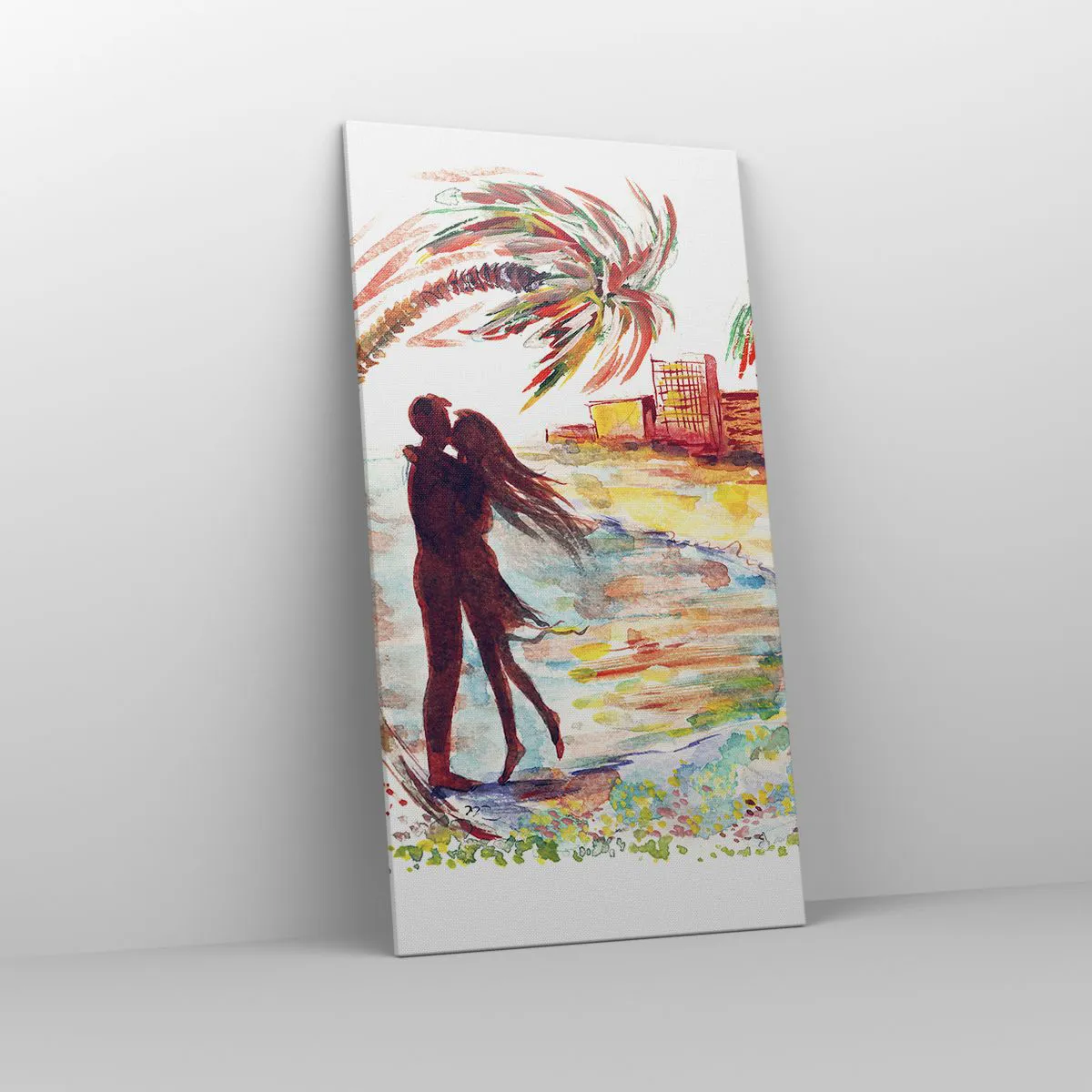 Bild auf Leinwand - Leinwandbild - Romantischer Urlaub - 65x120 cm