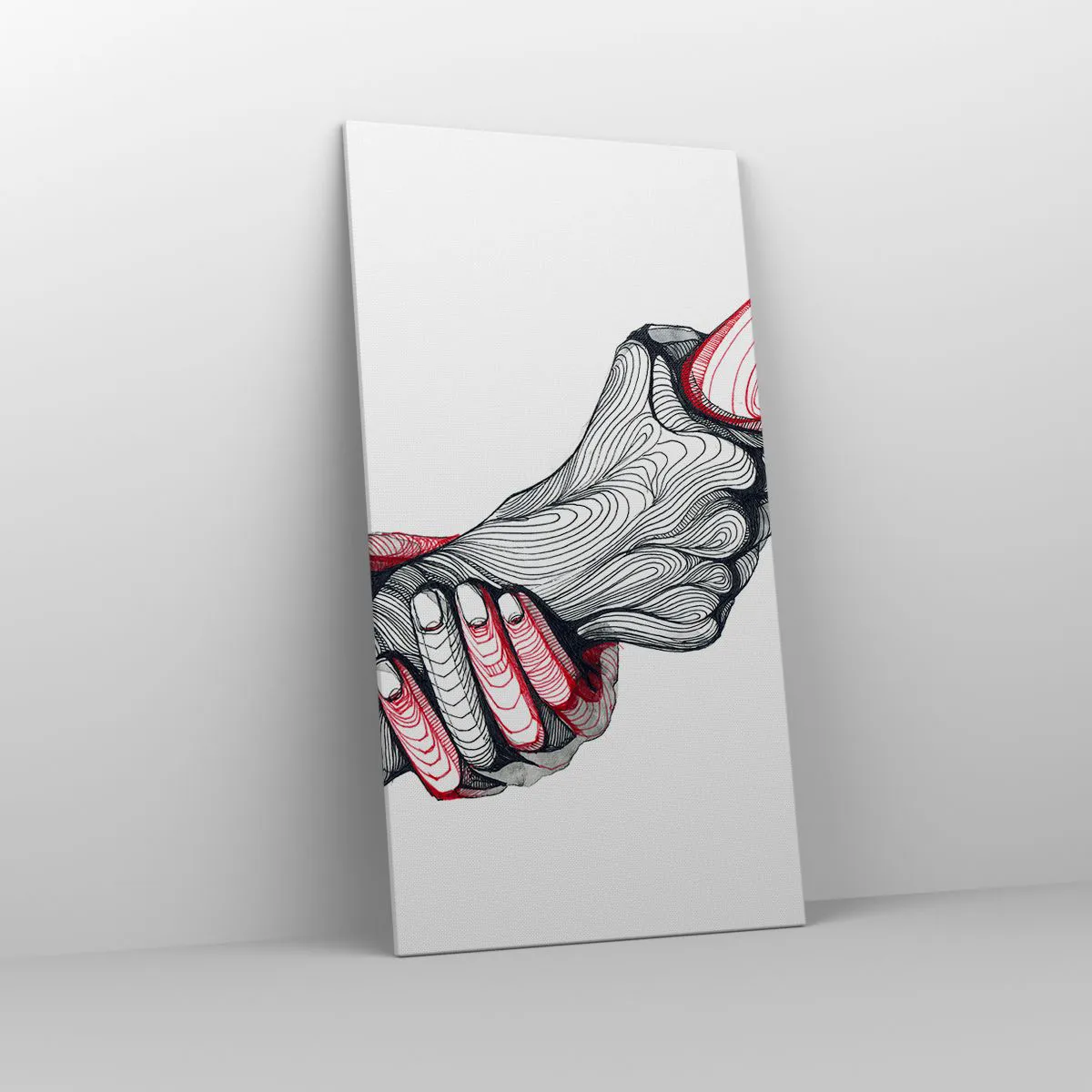 Impression sur toile - Image sur toile - Vous êtes entre de bonnes mains - 65x120 cm