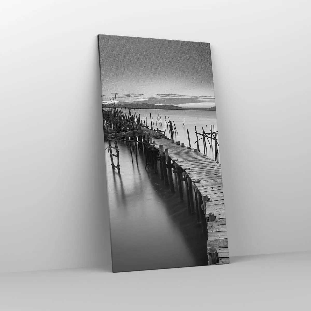 Obraz na płótnie - Spokój zapomnianego brzegu - 65x120 cm