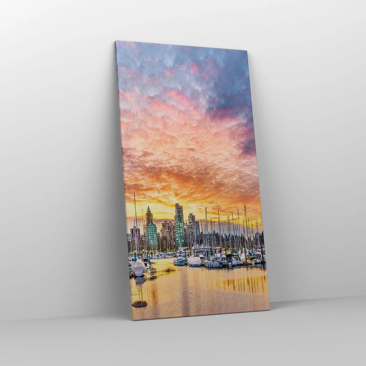 Bild auf Leinwand - Leinwandbild - Die Stadt der tausend Seefahrer - 65x120 cm