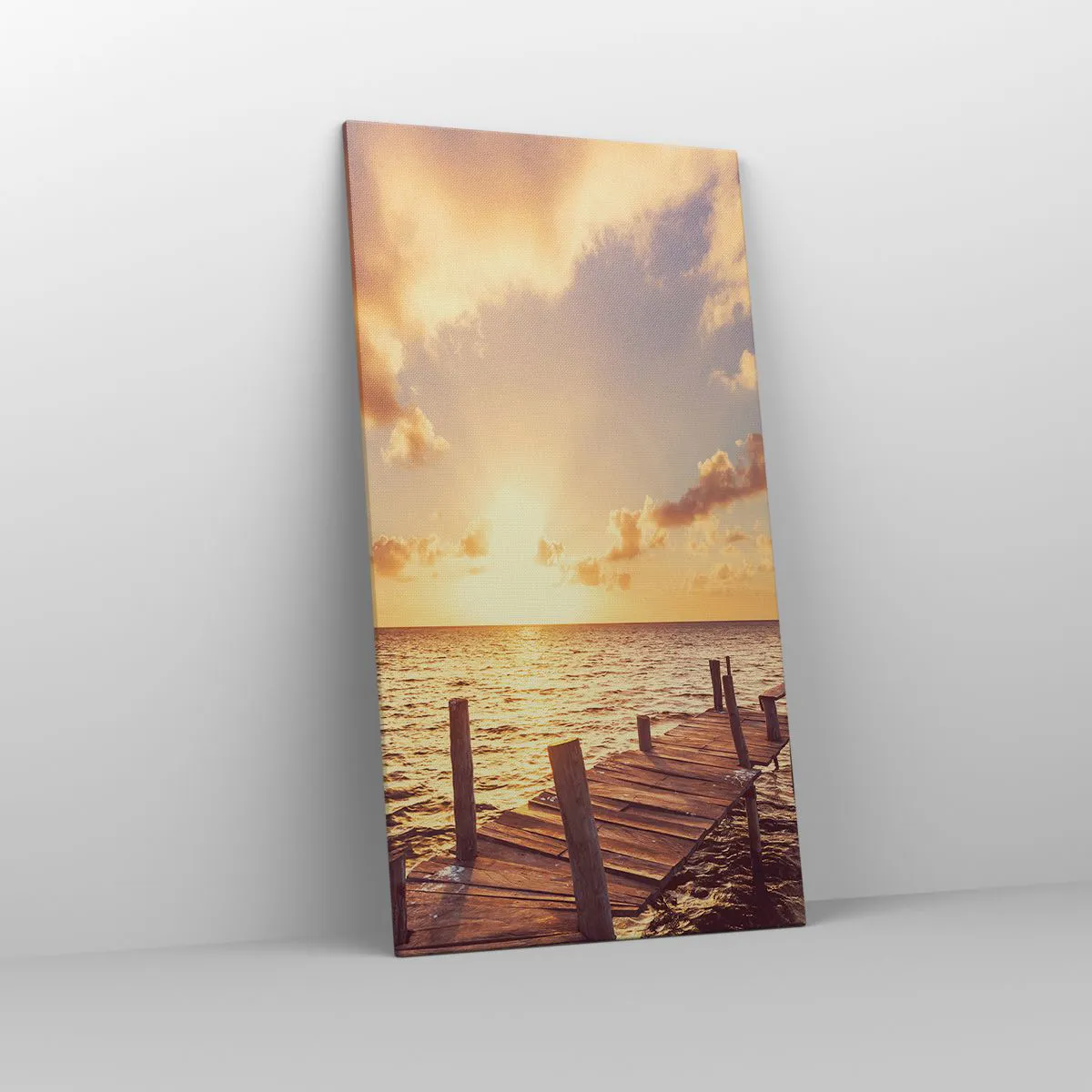 Cuadro sobre lienzo - Impresión de Imagen - Una tierra dorada de dulzura - 65x120 cm