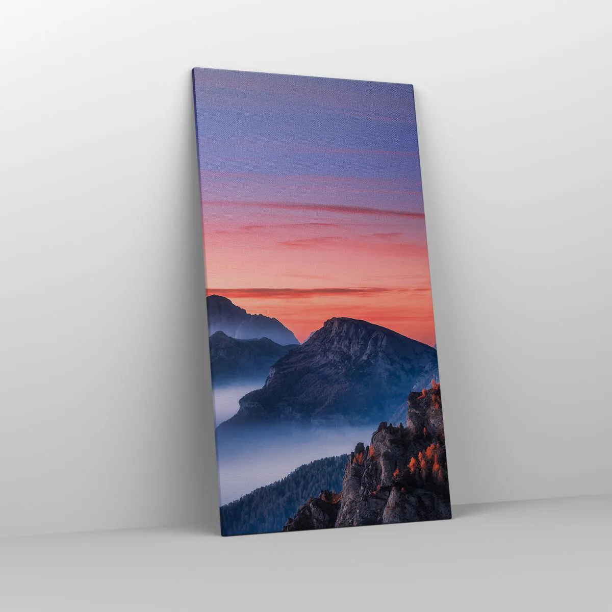 Obraz na płótnie - Nad dolinami - 65x120 cm