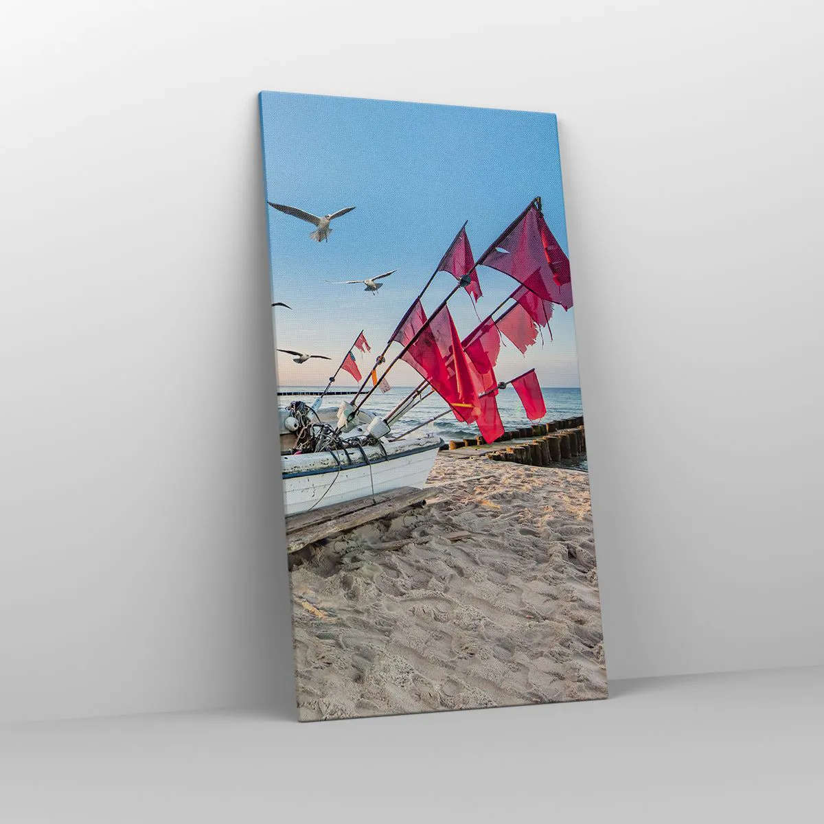 Bild auf Leinwand - Leinwandbild - Wohlverdiente Ruhe - 65x120 cm