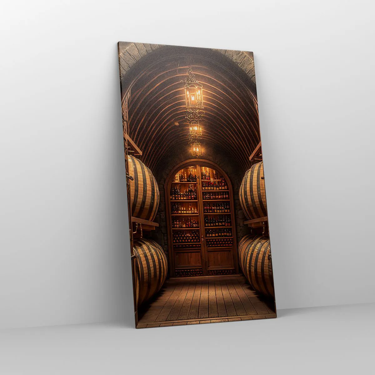 Obraz na płótnie - Klimatyczna piwnica - 65x120 cm