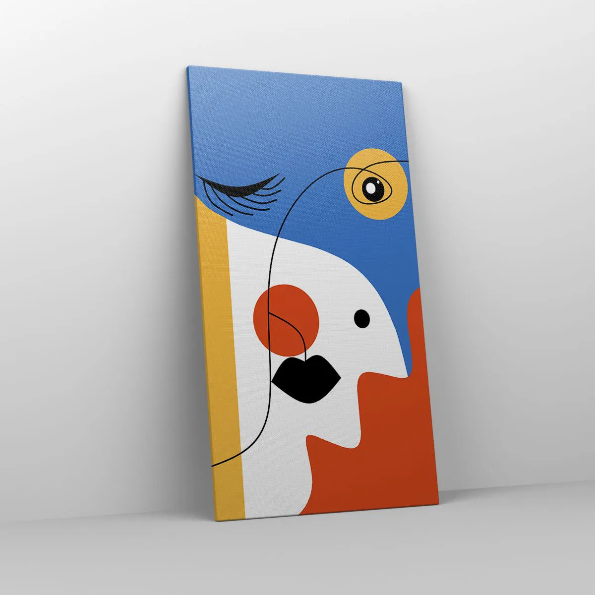 Tablou pe pânză - Portret deconstruit - 65x120 cm