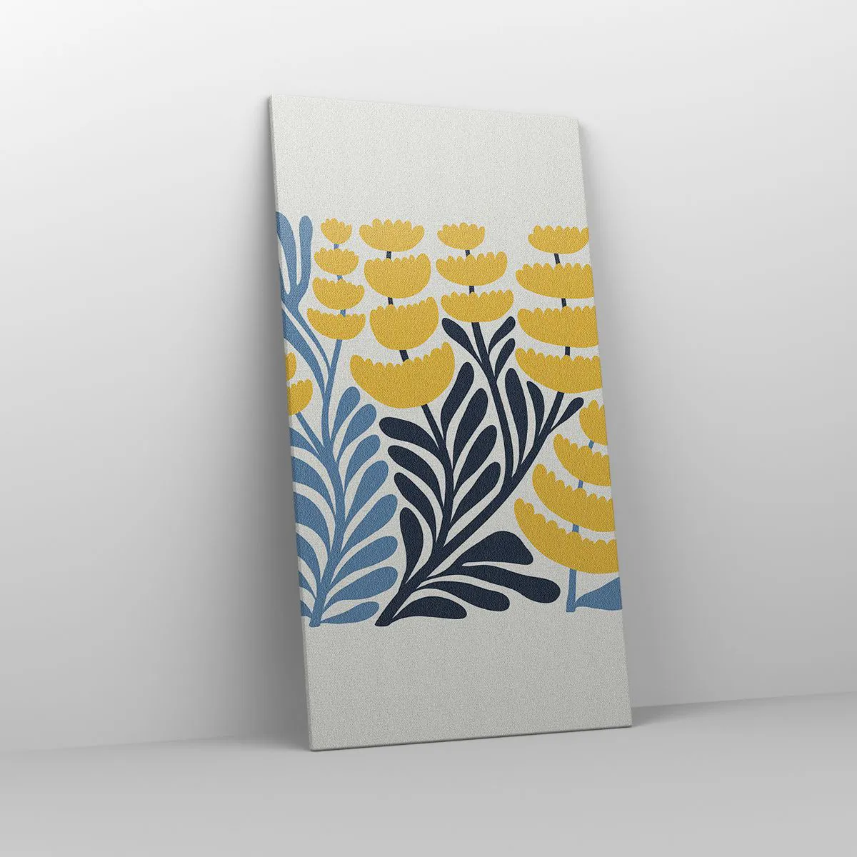 Lærredstryk - Billede på lærred - Solrig seng - 65x120 cm