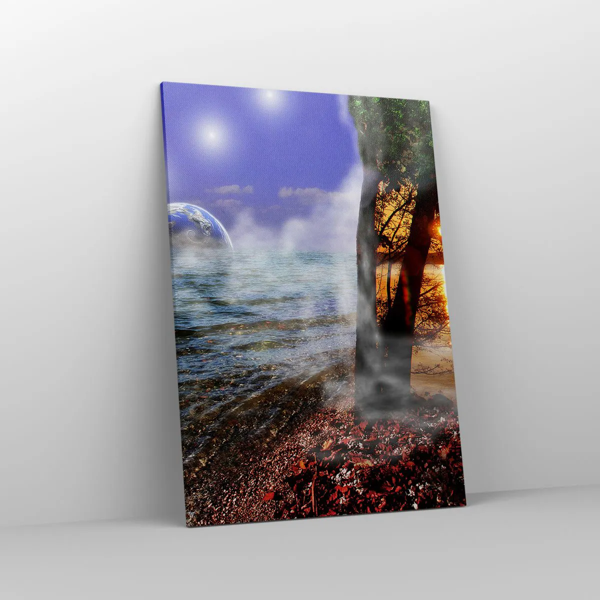 Canvas picture - Surrealistic Landscape - Unity of Nature - 70x100 cm