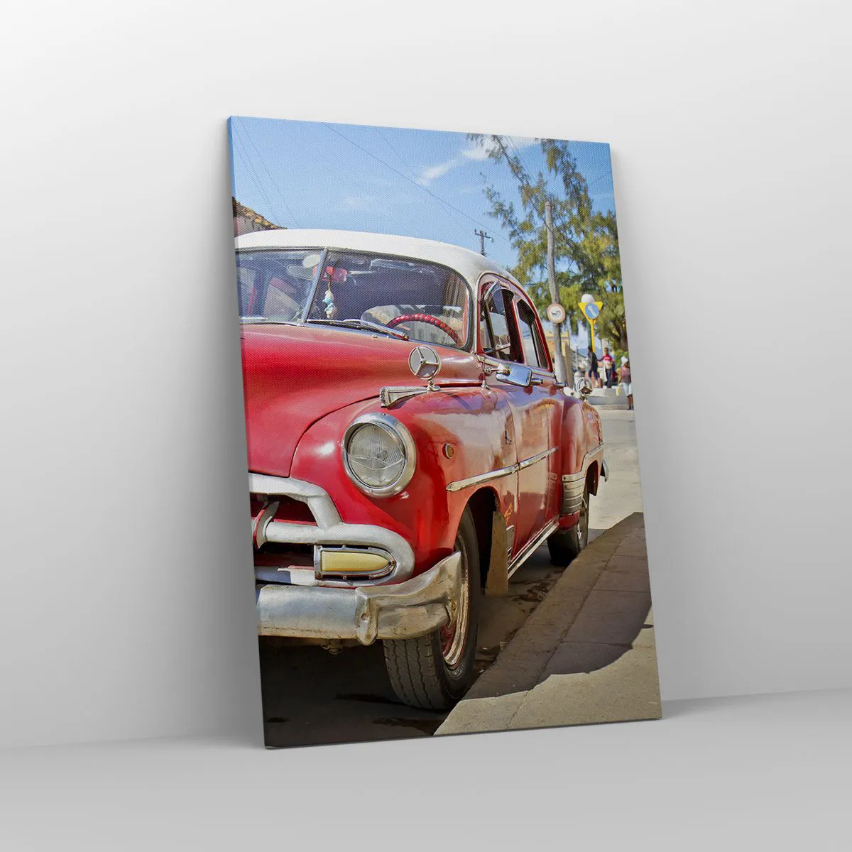 Schilderen op canvas - Alleen in Cuba - 70x100 cm