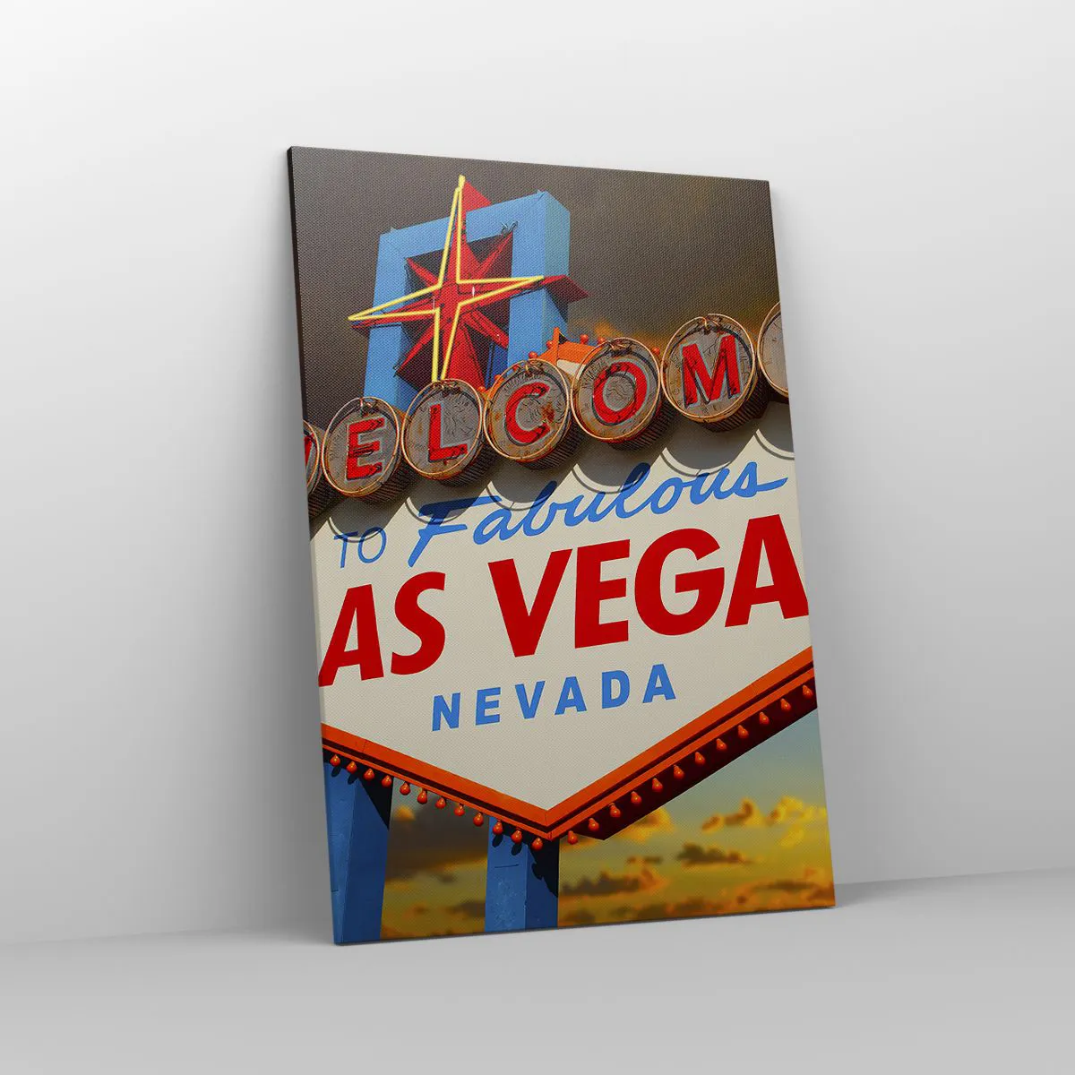 Lærredstryk - Billede på lærred - For et smil fra skæbnen - 70x100 cm