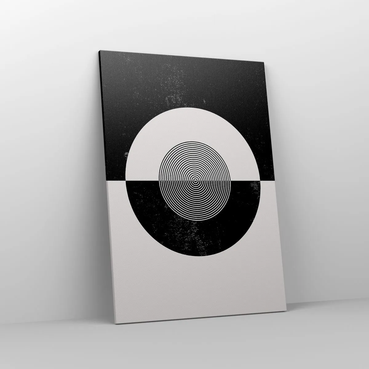 Lærredstryk - Billede på lærred - Harmoni i sort og hvidt - 70x100 cm