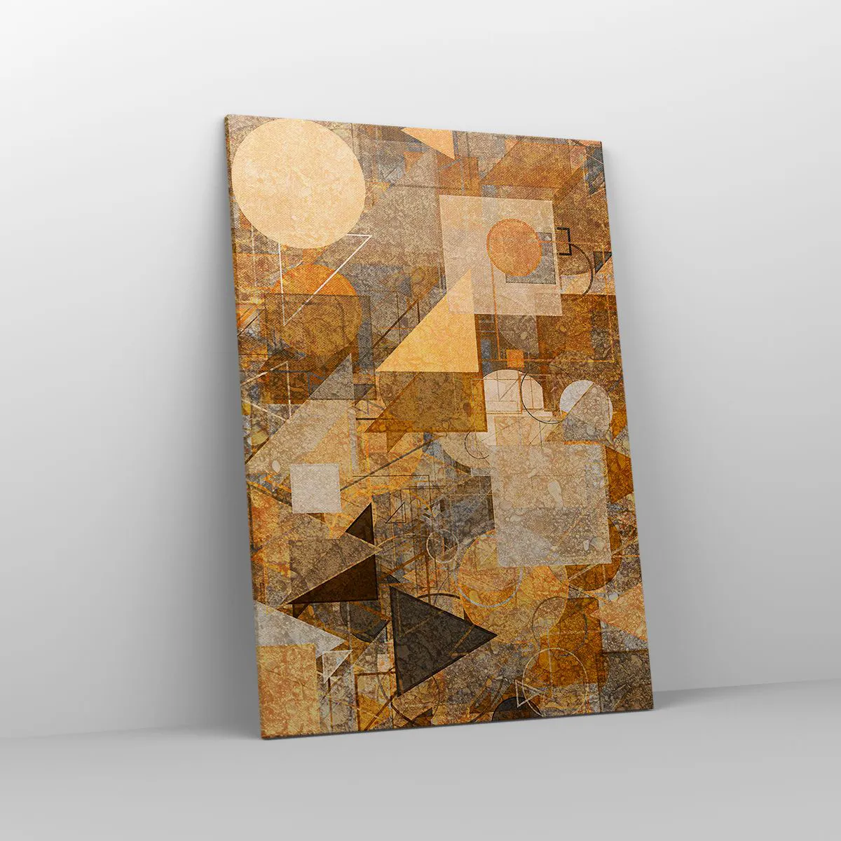 Canvas picture - Cubist Study in Brown - 70x100 cm