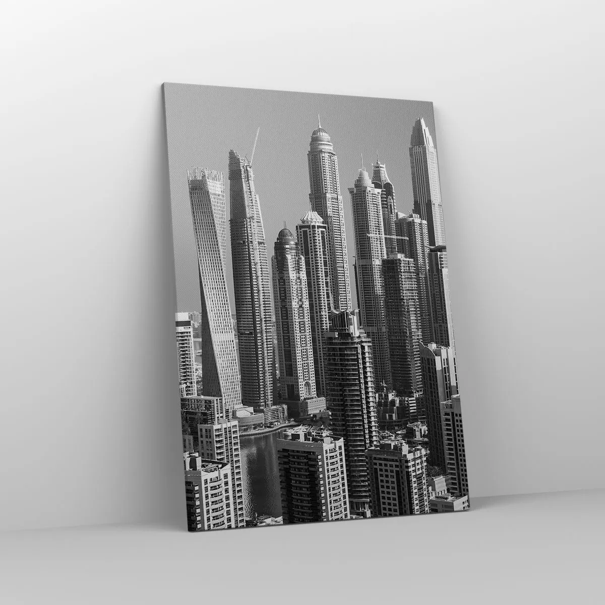 Schilderen op canvas - Stad in de woestijn - 70x100 cm