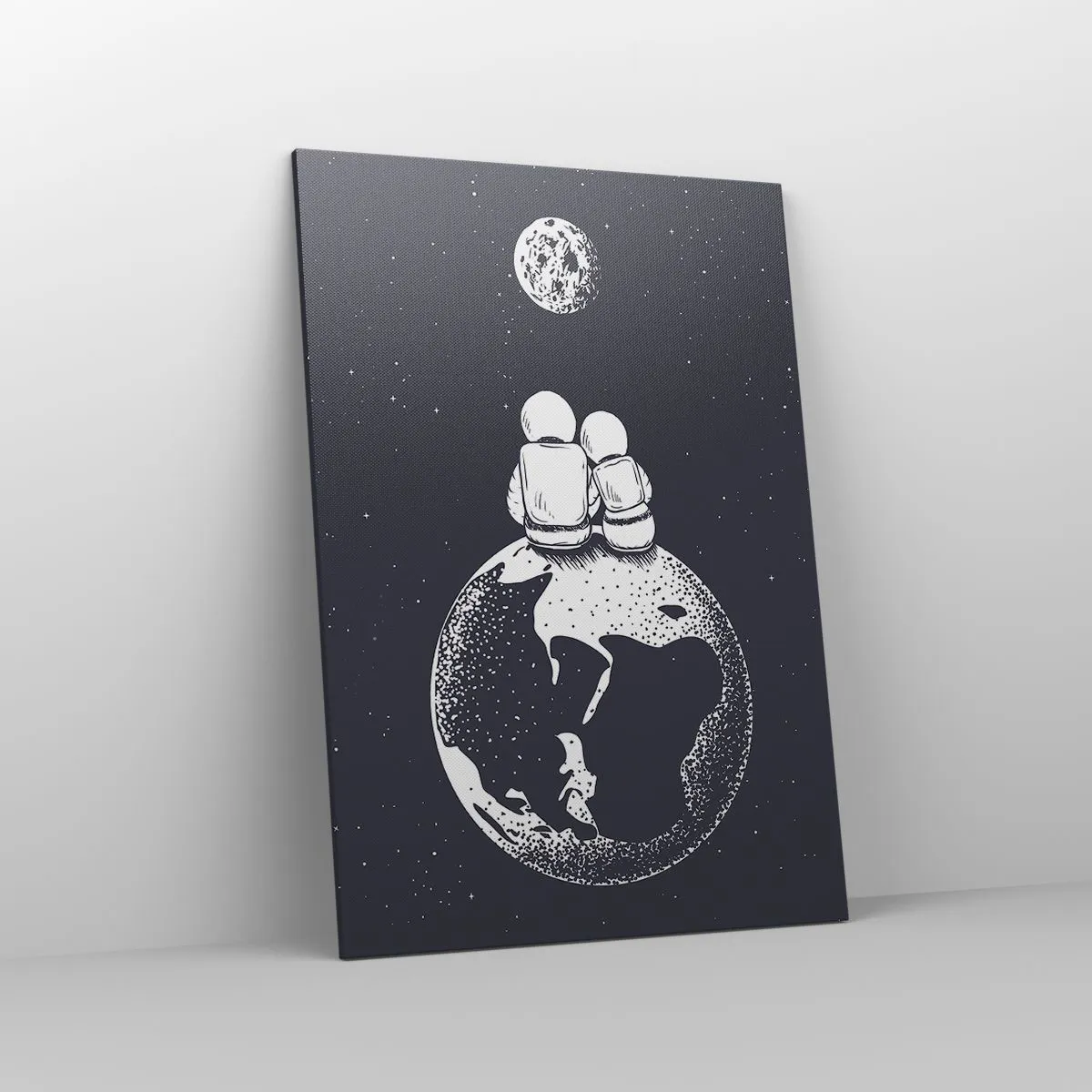 Canvas picture - Cosmic Love Story - 70x100 cm