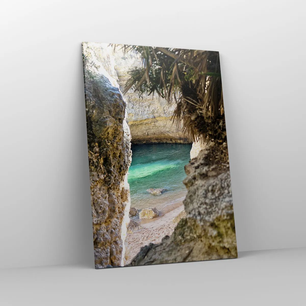 Impression sur toile - Image sur toile - Baie turquoise - 70x100 cm