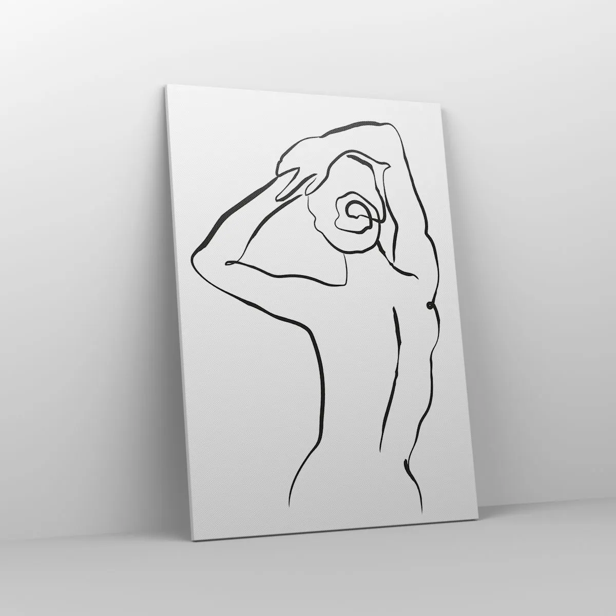 Lærredstryk - Billede på lærred - Handling om morgenen - 70x100 cm