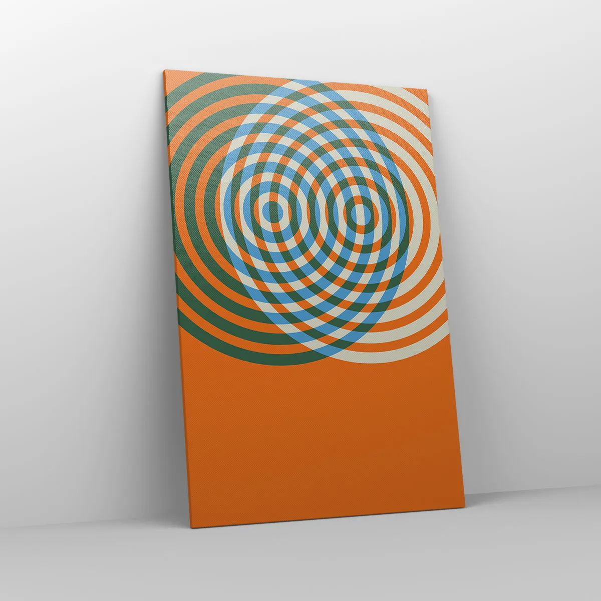 Quadro em tela - Variação circular abstrata - 80x120 cm