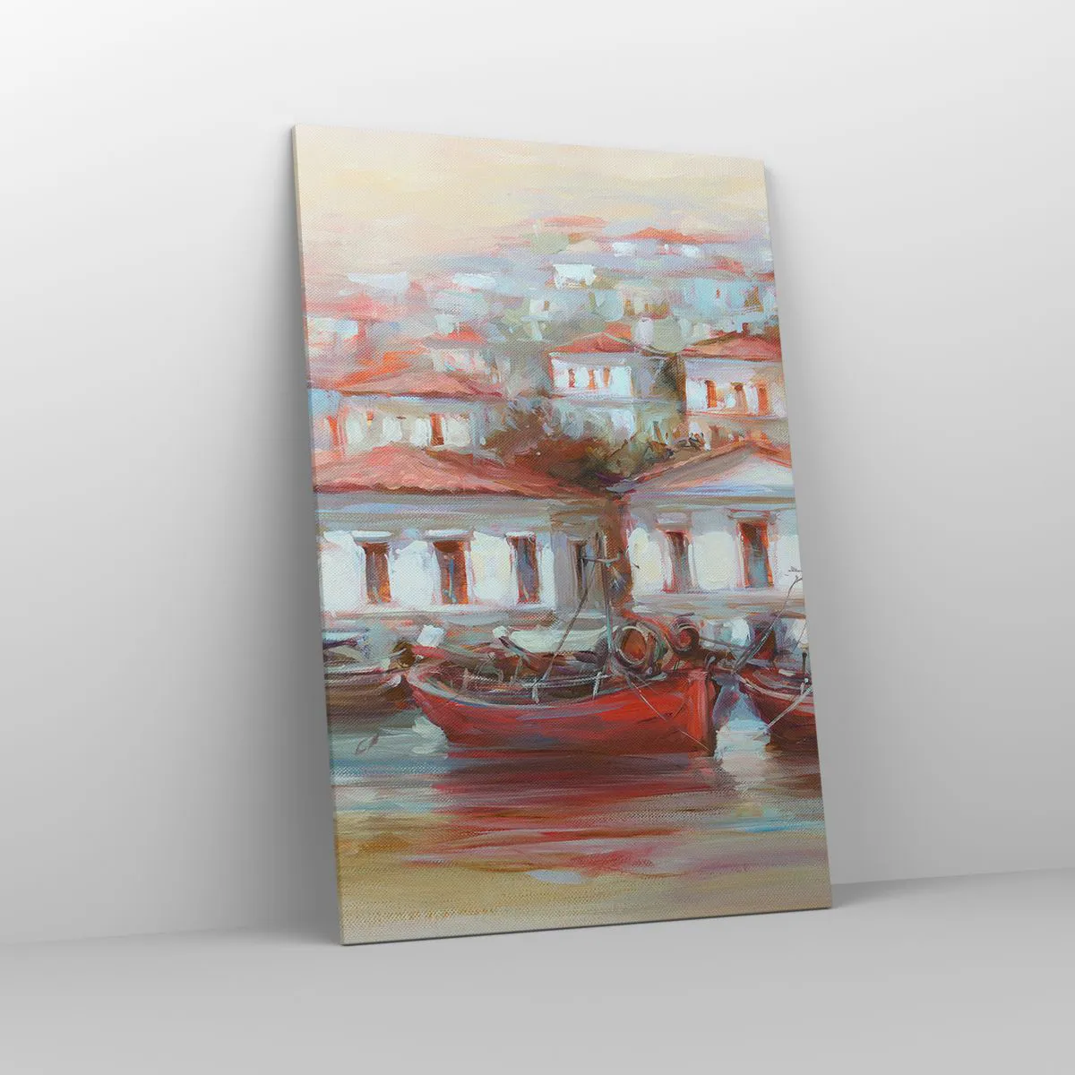 Obraz na plátně - Šťastné městečko - 80x120 cm