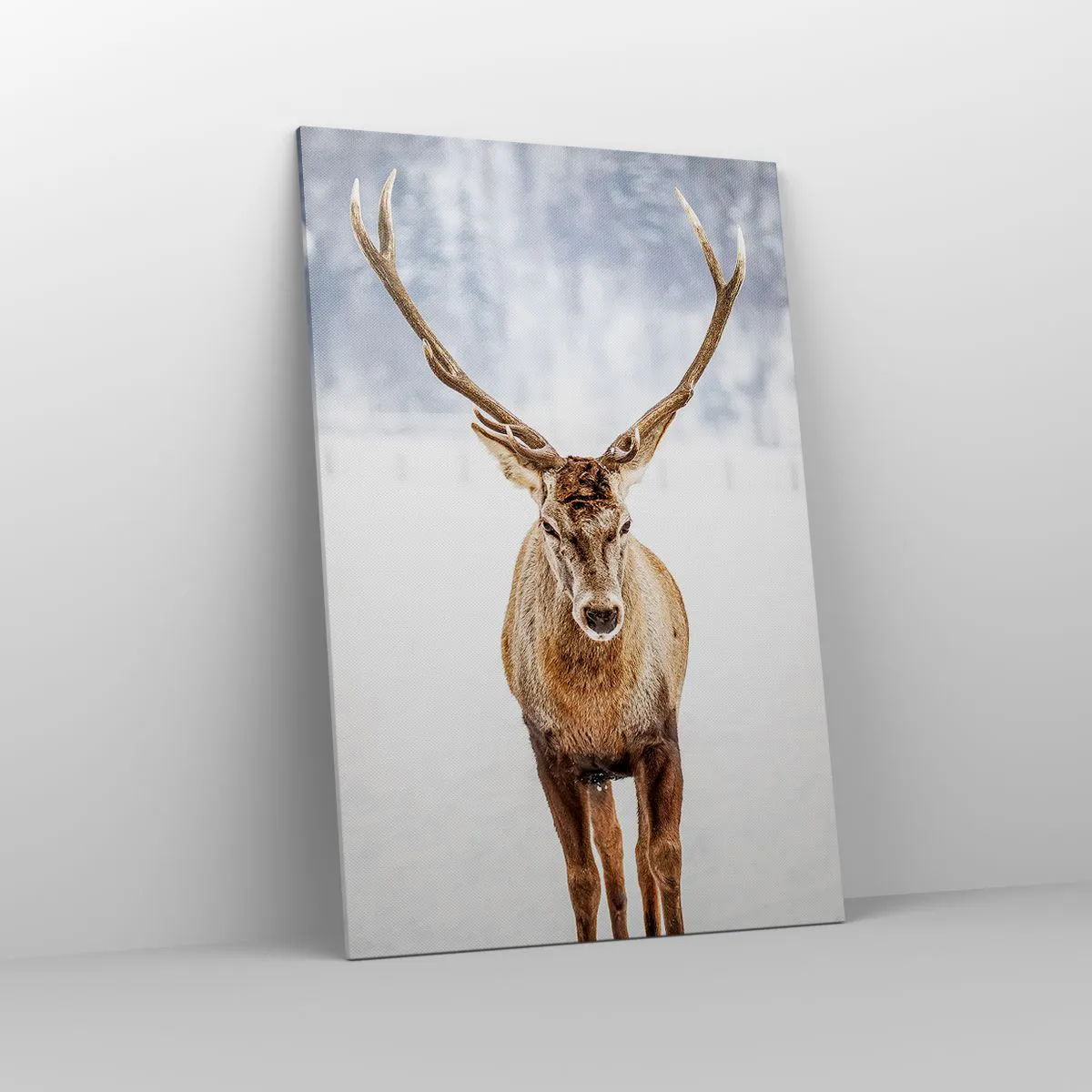 Quadro su tela - Stampe su Tela - Direttamente dalla nebbia di neve - 80x120 cm