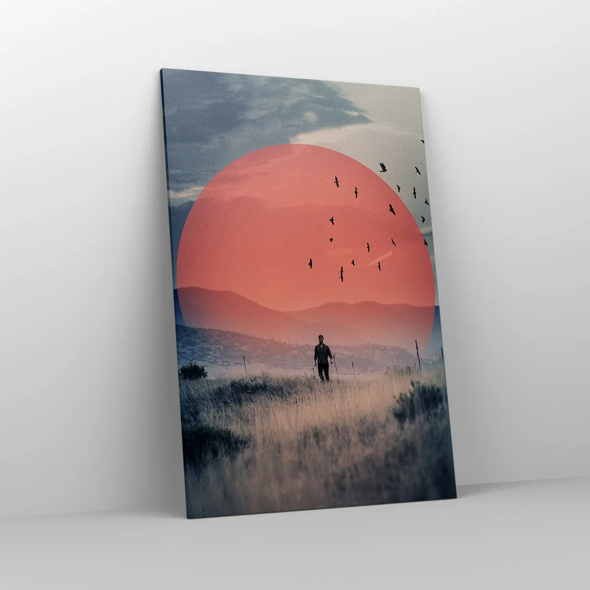 Lærredstryk - Billede på lærred - I sine elementer - 80x120 cm