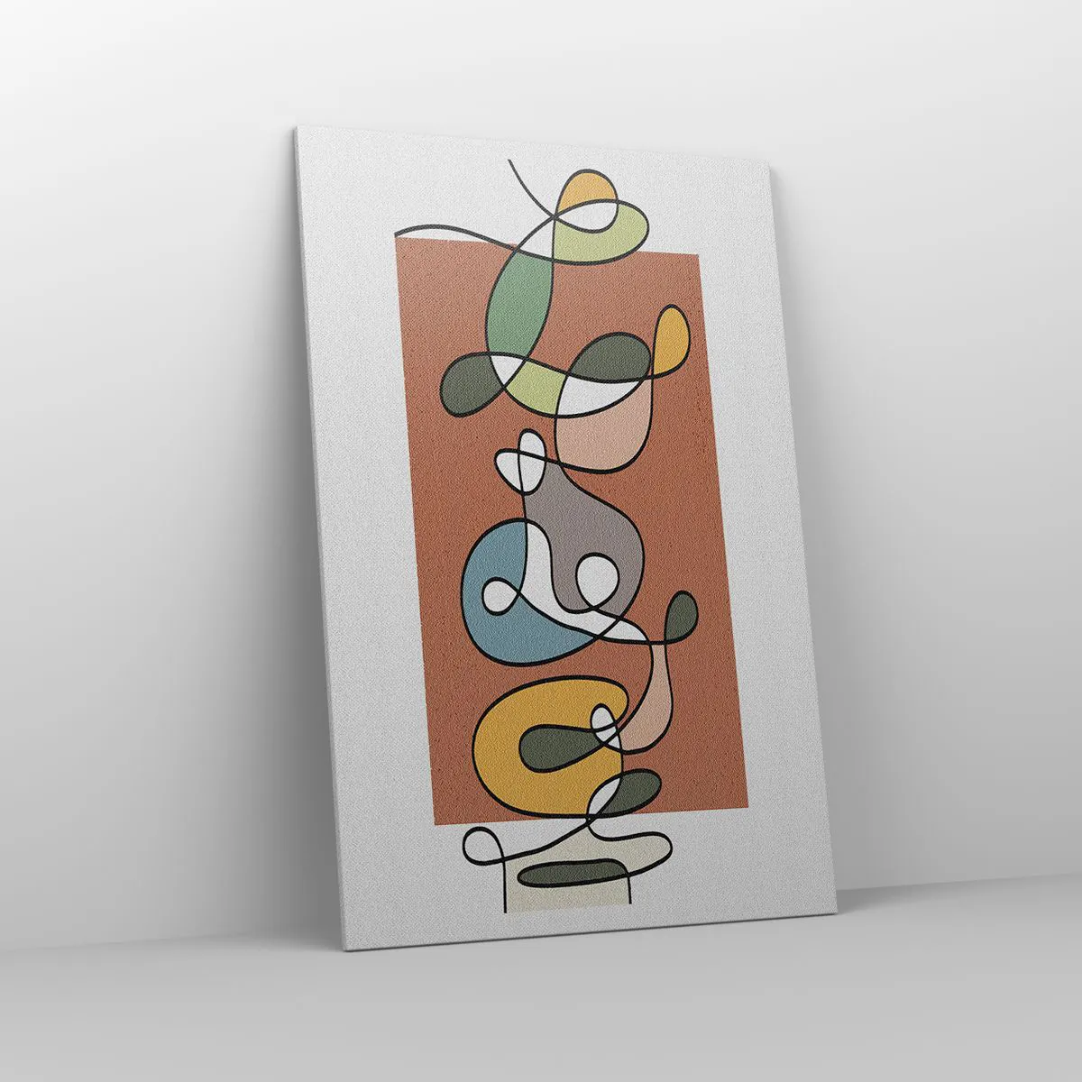 Impression sur toile - Image sur toile - Abstraction : danse colorée - 80x120 cm