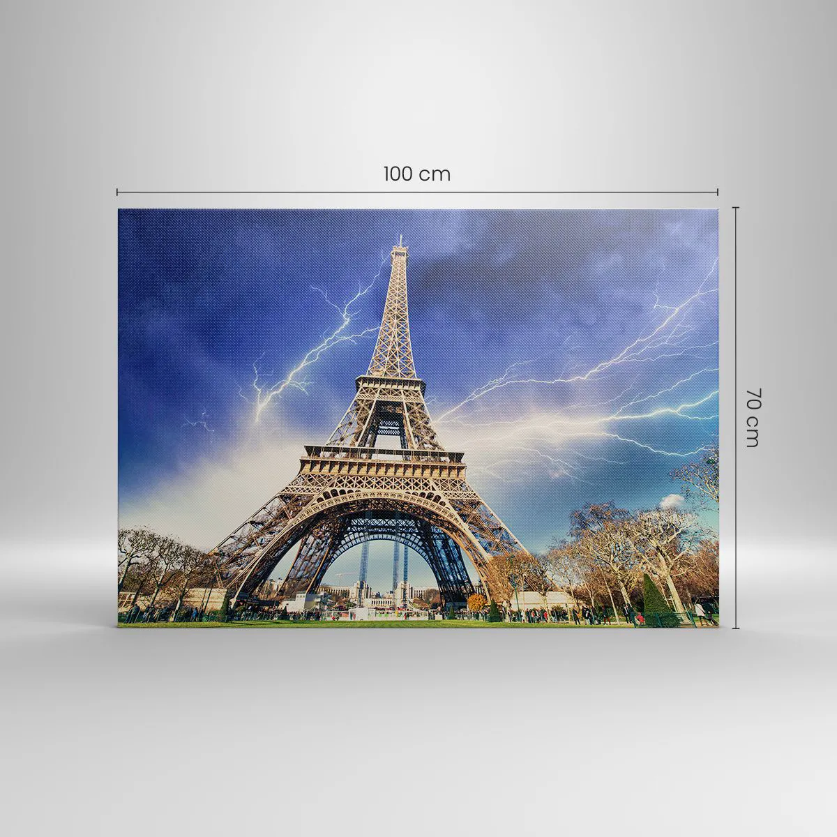 Lærredstryk - Billede på lærred - Stormens herskerinde - 100x70 cm