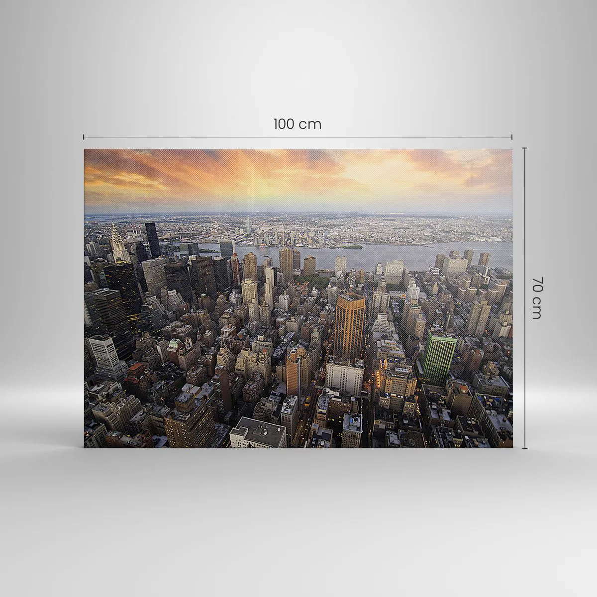 Tablou pe pânză - Inima care bate în timpul nostru - 100x70 cm