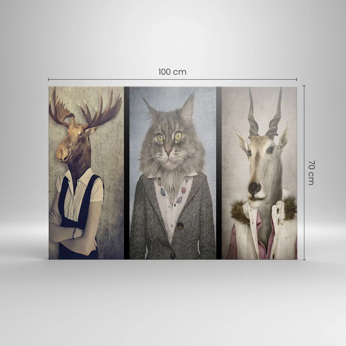 Canvas picture - Furcoats Are in Vogue Again - 100x70 cm