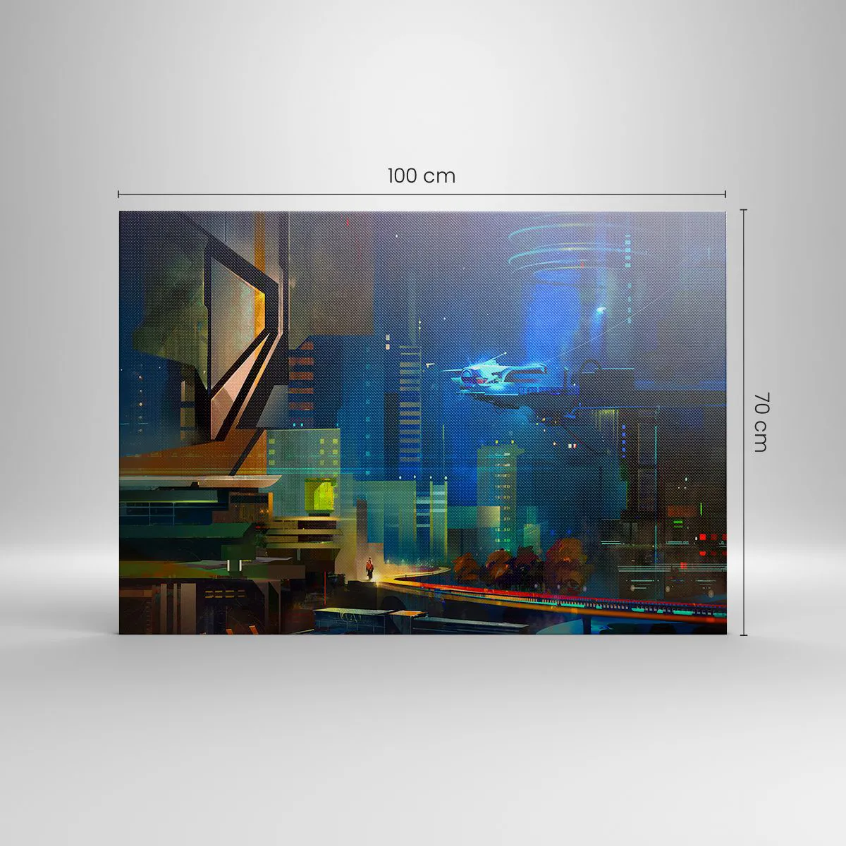 Lærredstryk - Billede på lærred - I den nærmeste fremtid - 100x70 cm