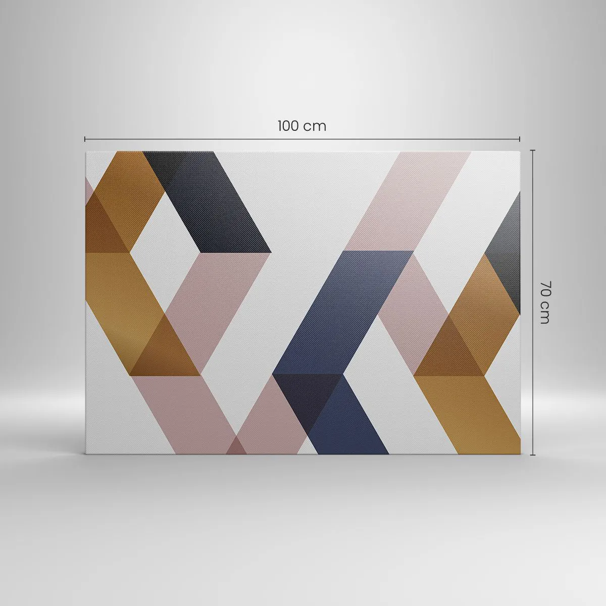 Lærredstryk - Billede på lærred - Planer og vinkler - 100x70 cm