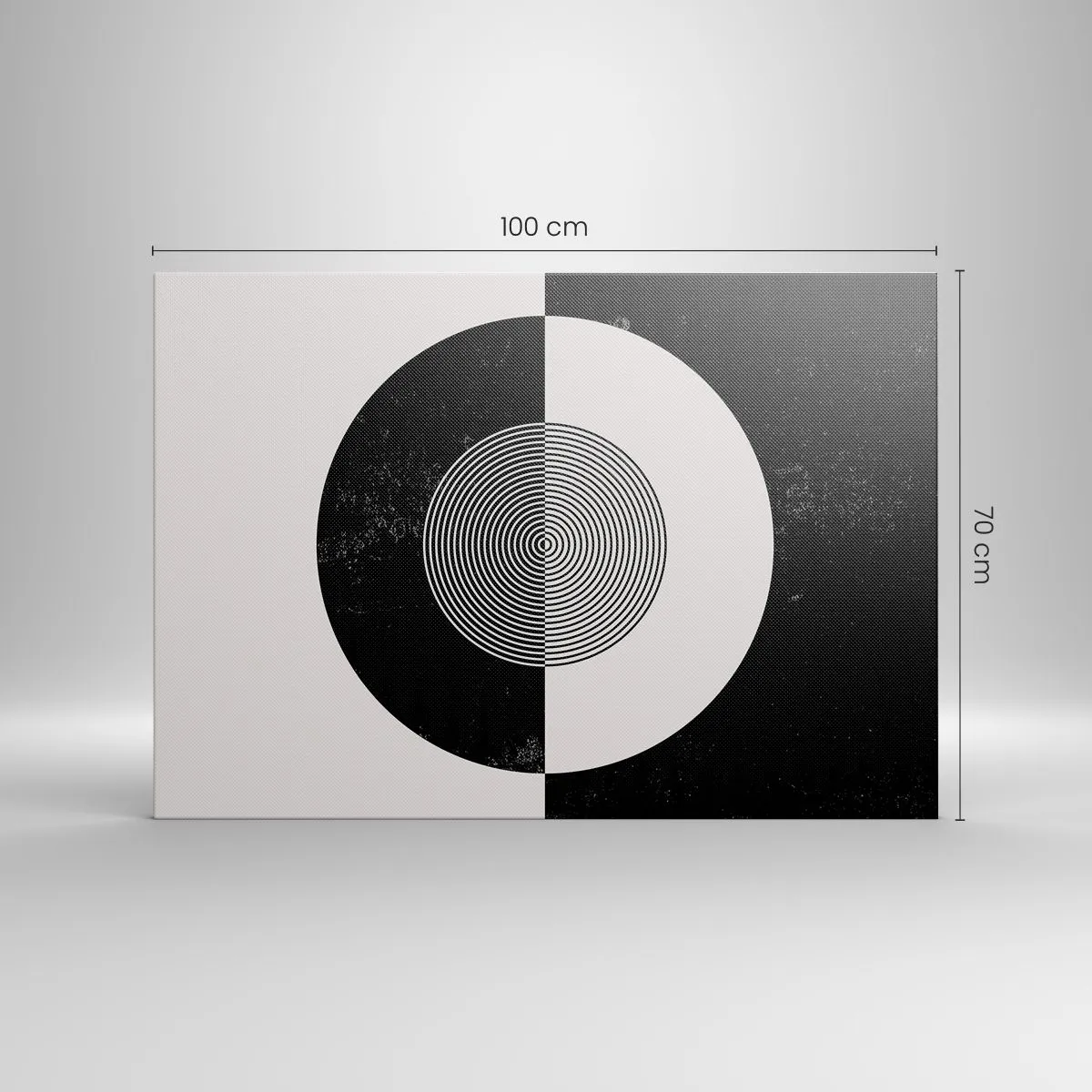 Schilderen op canvas - Harmonie in zwart-wit - 100x70 cm