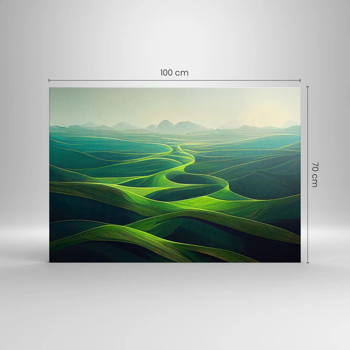 Canvas picture - In Green Valleys - 100x70 cm